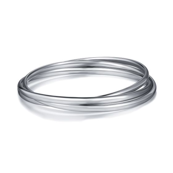 Radiance Silver Bangles