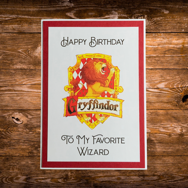 Gryffindor Birthday Card