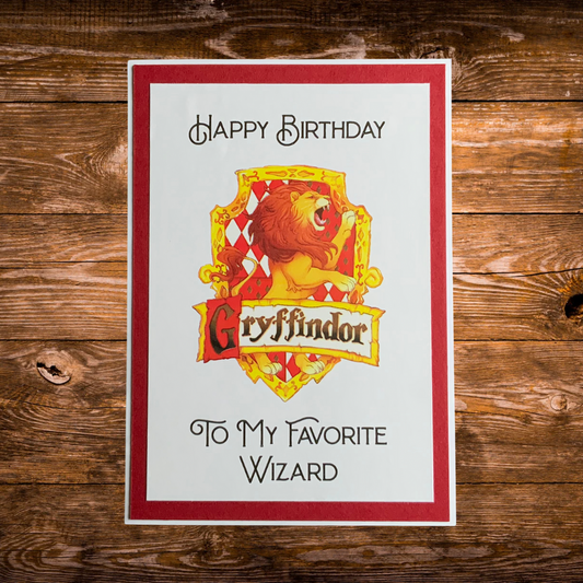 Gryffindor Birthday Card