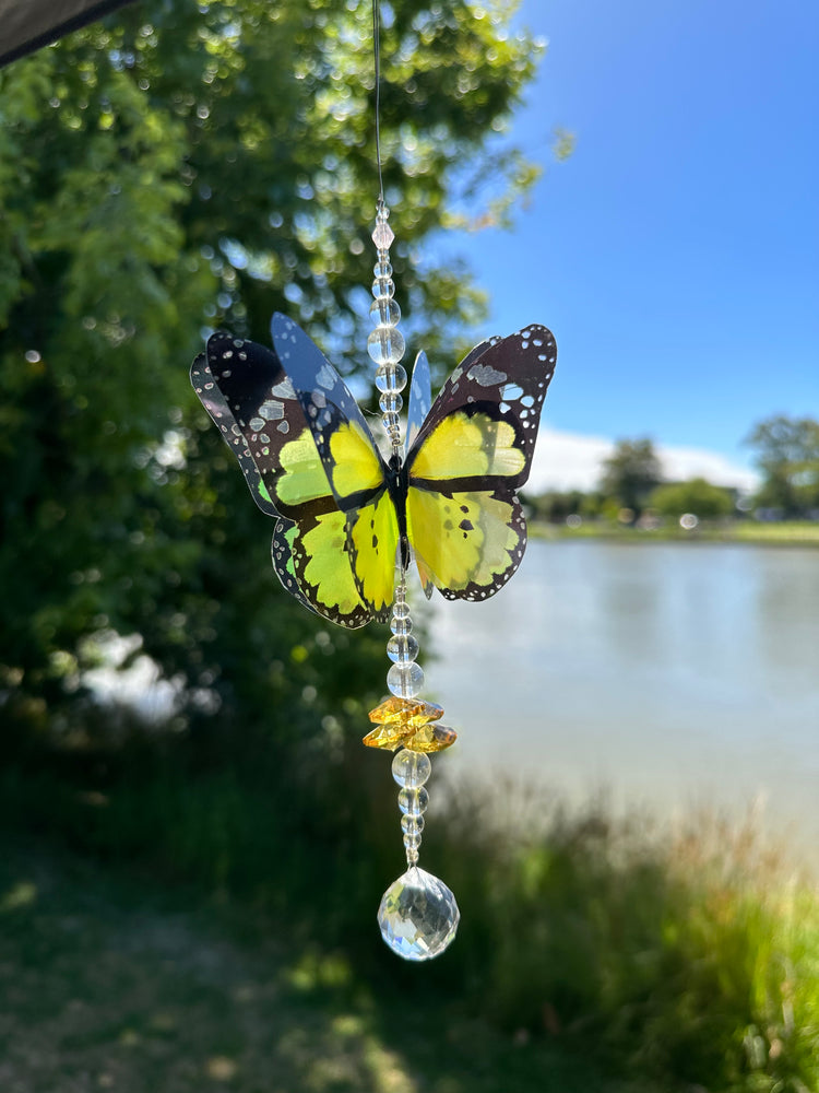 Small Yellow Butterfly Suncatcher