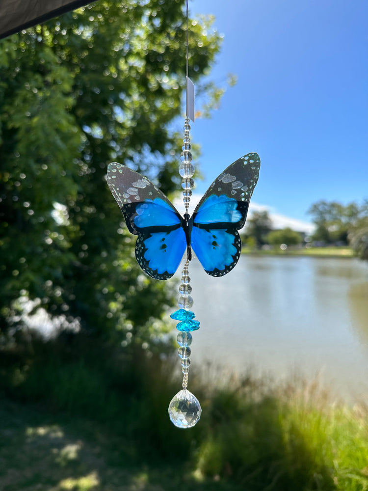 Small Blue Butterfly Suncatcher